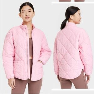 Quilted Light Pink Women's Jacket